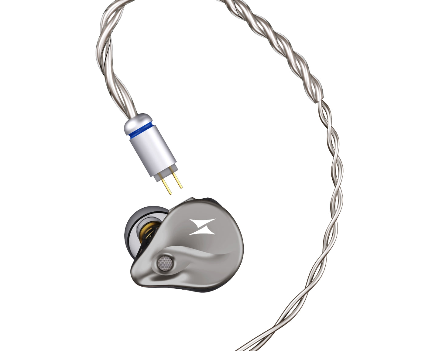 ATK Horizon IEM Słuchawki dokanałowe z mikrofonem - 3.5 mm – Srebrne