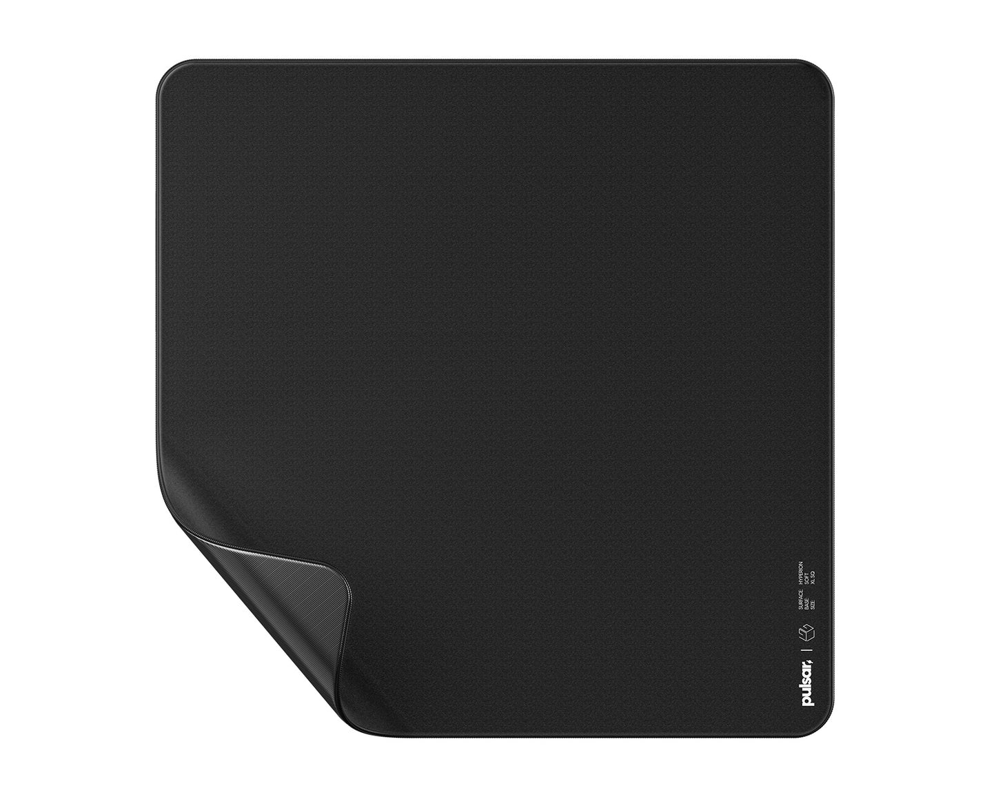 Pulsar x LGG Hyperion Czarna Podkładka Gamingowa - XL SQ - Soft - 500×500×4 mm